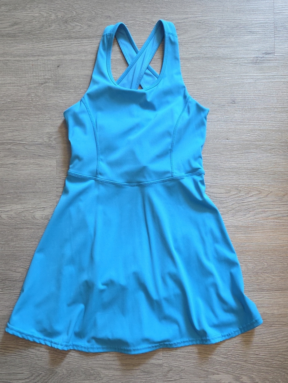 GB girls Teal Blue Crossback Skater Dress